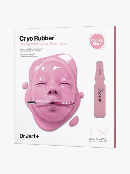 Dr. Jart+ Cryo Rubber Lifting Mask in branded component on a light gray background